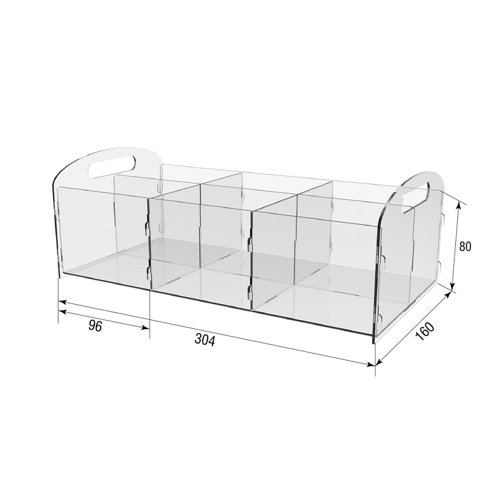 Органайзер EKOSTAR для предметов гигиены 304х160х80 Киев - изображение 3