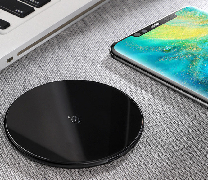 Бездротовий зарядний пристрій Baseus Simple Wireless Charger CCALL-CJK01 (Чорний) Миколаїв - фото 6