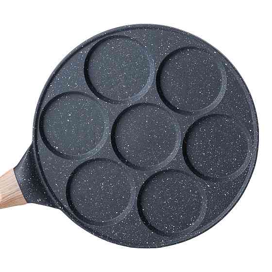 Yiwu Сковорода з антипригарним покриттям 26 см для млинців, яєць та оладок, 7-секційна кругла с Коломия
