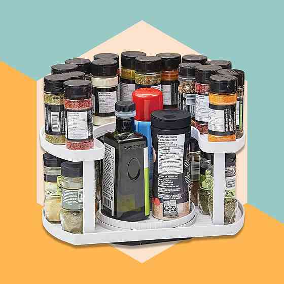 Спецовница Spice Spinner Two-Tiered Spice Organizer, Поворотная подставка для специй, Карусель для специй OE-54 Львов