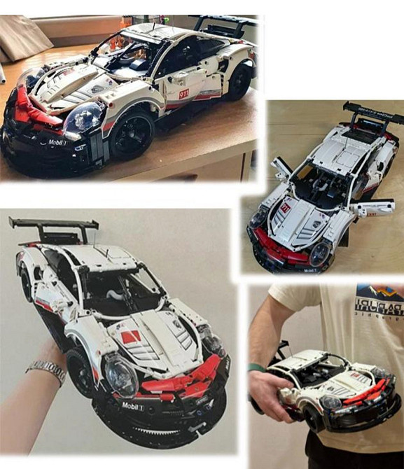 Конструктор Technic Porsche 911 с двигателем и пультом управления 1580 деталей совместим с lego лезвия (42196) Киев - изображение 7