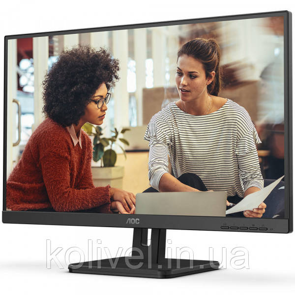 TFT 23.8" AOC 24E3UM, VA, 75Гц, D-Sub, HDMI, DP, USB-hub, колонки, чорний (24E3UM) Київ - фото 3