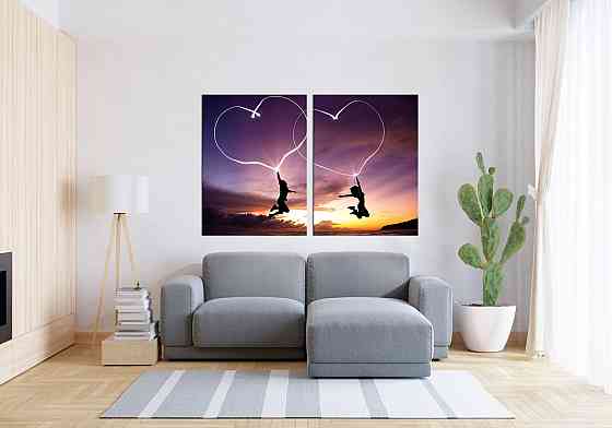 Модульная картина в гостиную / спальню Закохані серцяTLV-2_019 120х170  см Киев