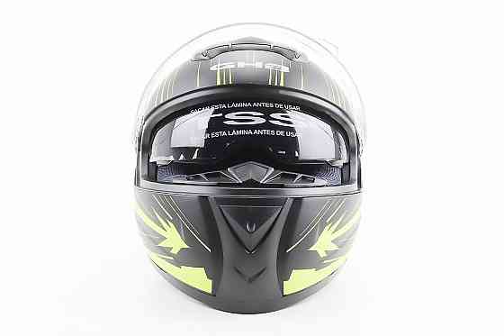 Шолом інтеграл, закритий (сертифікація DOT)+відкидні окуляри BLD-М61 M (57-58см), ЧОРНО-ЖОВТИЙ (флуоресцентний) Київ
