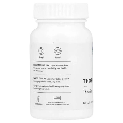 Вітамінно-мінеральний комплекс Thorne Research Теанін, Theanine, 90 капсул (THR-50801) Вінниця - фото 3