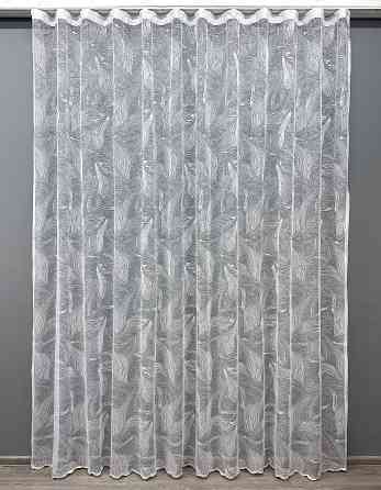 Тюль VR-Textil 1594т Жакард Білий 250х225 см (42-0848) Київ