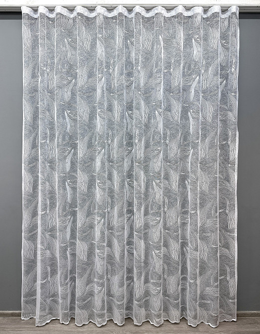 Тюль VR-Textil 1594т Жакард Білий 250х225 см (42-0848) Київ - фото 2