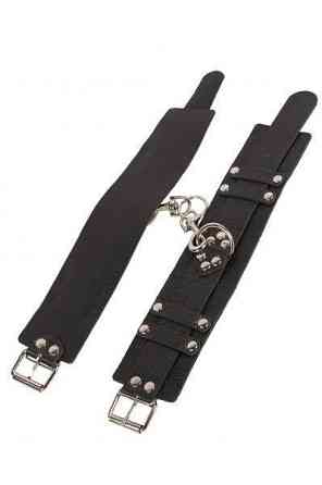 Оковы Leather Dominant Leg Cuffs, Black Sex Aura Київ