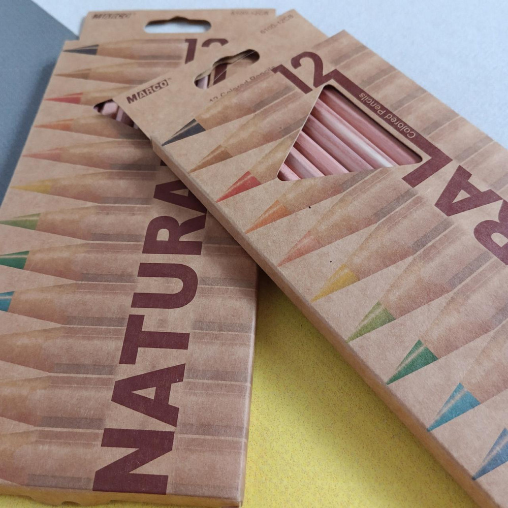 Олівці кольорові Marco 12 кольорів Natural Київ - фото 2