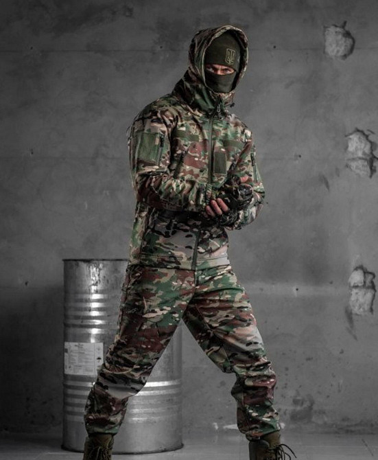 Мужской тактический костюм Софтшел Softshell Aura ВТ0476 (33-03) Мультикам M Винница - изображение 5