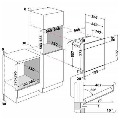 Духовой шкаф Whirlpool WOI7A8HT2SBA Винница - изображение 9