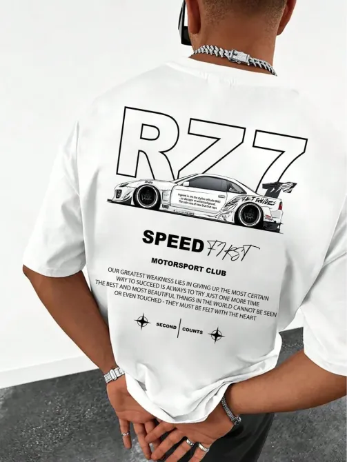 Футболка чоловіча с принтом  48 Біла 2664092902 Дніпро - фото 1