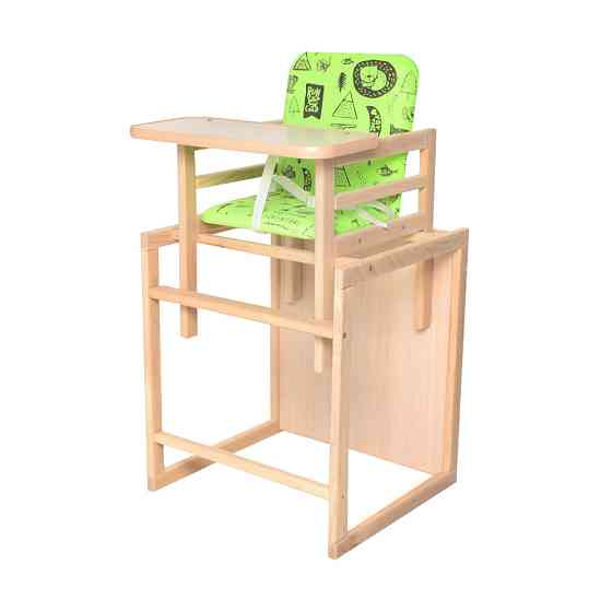 Стільчик для годування 2 в 1 Quest лайм, дерево Вінниця
