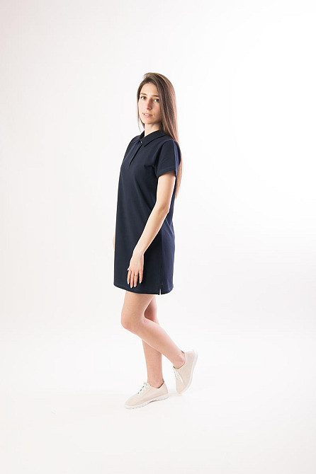 Платье - поло летнее, детское и подростковое, желтое, синее, тёмно-синее Крохатушка одяг Киев - изображение 4