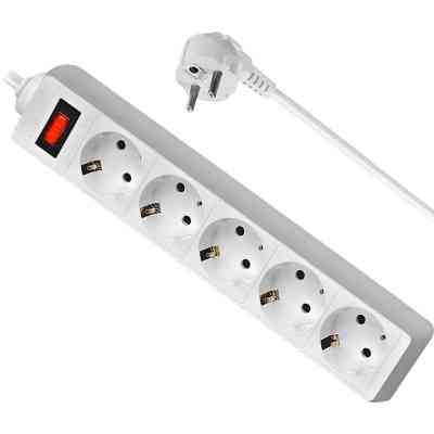 Мережевий фільтр живлення Defender ES 1.8m 5 роз. white (99481) Вінниця