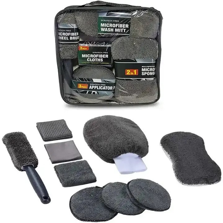 Набор автомобильный для мойки и полировки за авто 9 в 1..Набор для ручной мойки машины,микрофибра для авто Каменец-Подольский - изображение 2