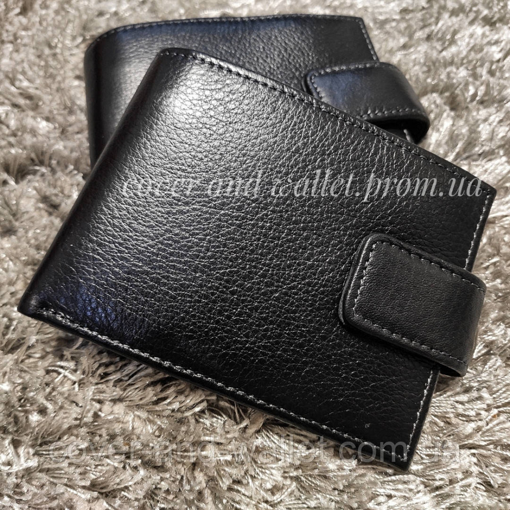 Компактний чоловічий гаманець на магнітній застібці MD Leather Київ - фото 2