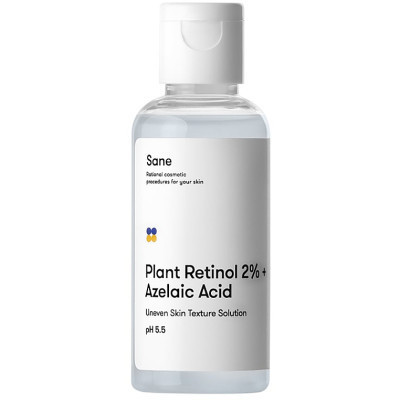 Тоник для лица Sane Plant Retinol 2% + Azelaic Acid С растительным ретинолом 50 мл (4820266830557) Винница - изображение 1