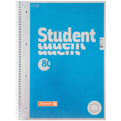 Зошит Brunnen Коледж-блок А4 Premium крапка 80 аркушів блакитний (10 671 47) Вінниця - фото 1