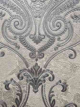 Шпалери вініл на флізеліні гарячого тиснення DU&KA King1.06х10 під штукатурку глянсові текстурні світло-беж Київ