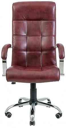 Офісне Крісло Керівника Richman Virginia Madras Bordo Хром М1 Tilt Бордовий Київ