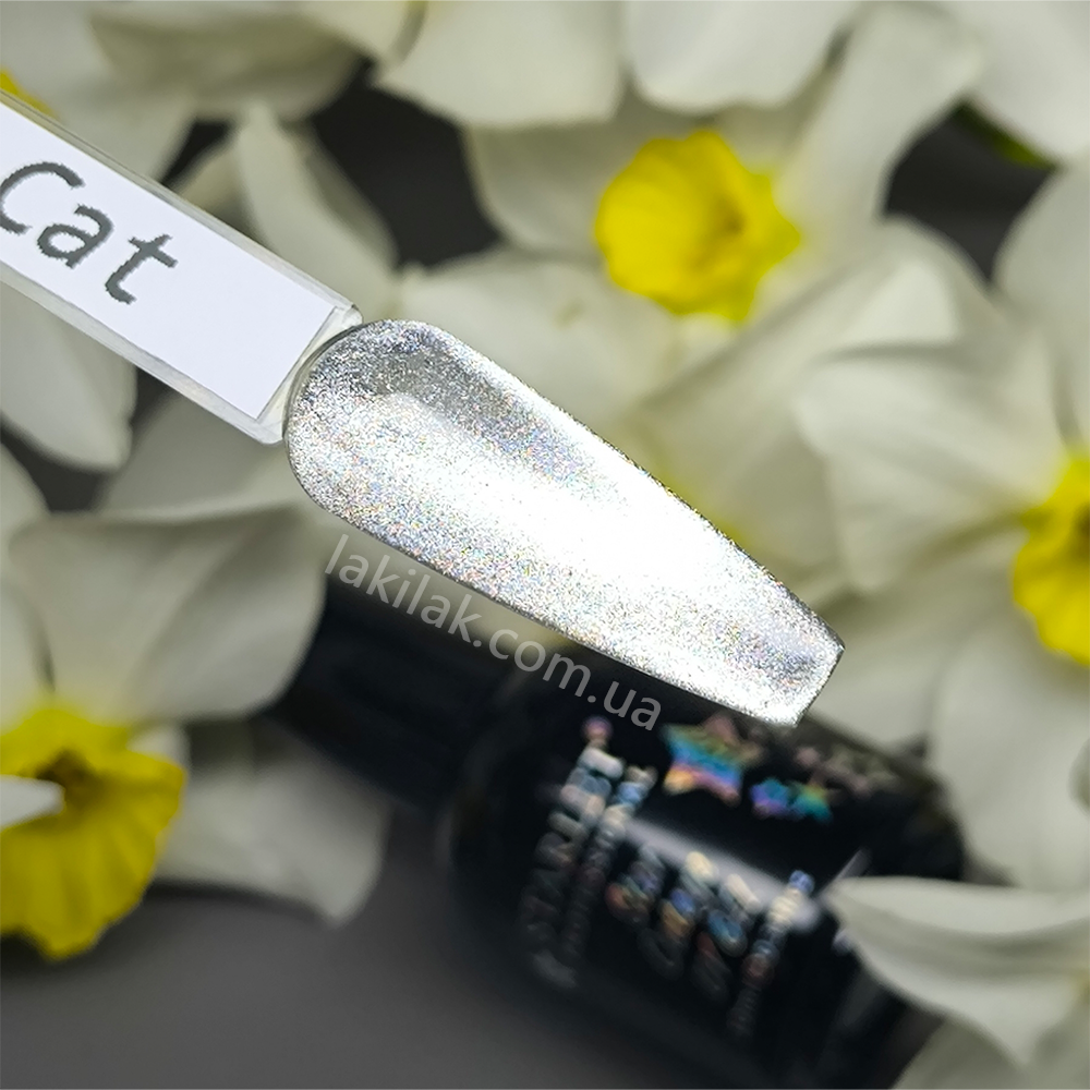 Гель-лак котяче око Starlet Professional Silver Cat Eye 10мл Херсон - изображение 1