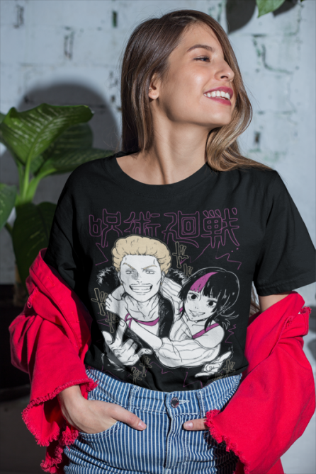 Футболка мужская аниме Магическая битва оверсайз (S/M/L) Черний AnimeJ0010 Днепр - изображение 3