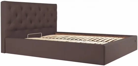 Кровать Двуспальная Bristol Comfort 160 х 190 см Fly 2231 С подъемным механизмом и нишей для белья Темно-коричневый Киев