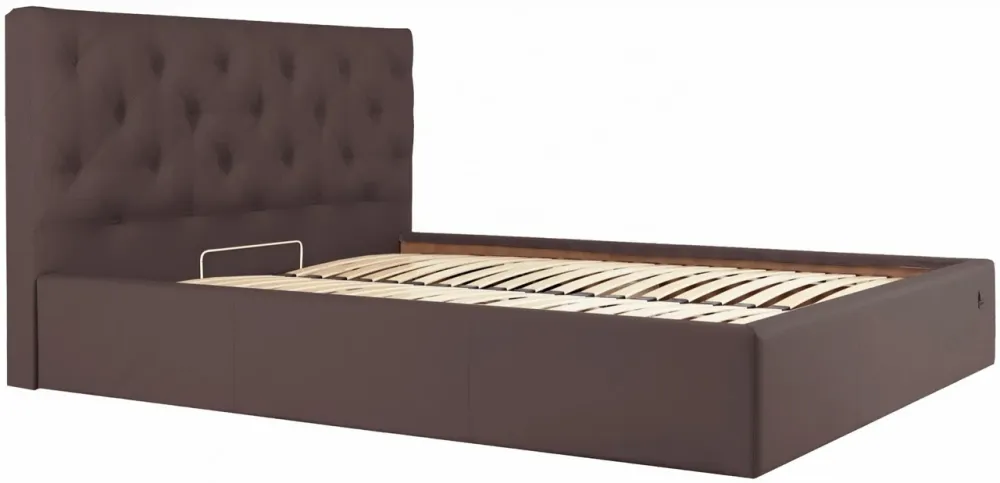 Кровать Двуспальная Bristol Comfort 160 х 190 см Fly 2231 С подъемным механизмом и нишей для белья Темно-коричневый Киев - изображение 1