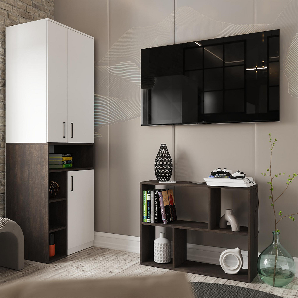 Полка приставная Т-9, Венге Магия, 934/250/700 Львов - изображение 2