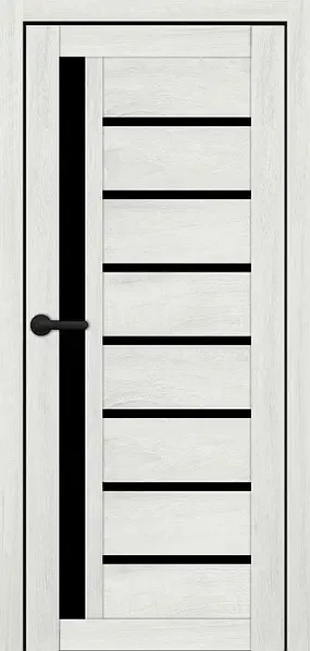 Двері міжкімнатні Порталіно PL-01 Санома платинум BLK Київ - фото 1