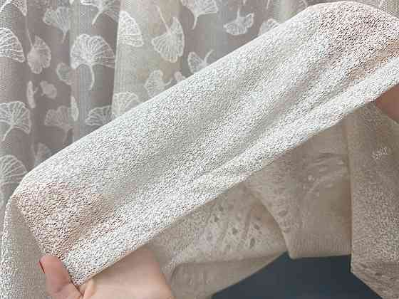 Тюль VR-Textil 2144т Жакард Білий з капучино 300х250 см (43-424) Київ