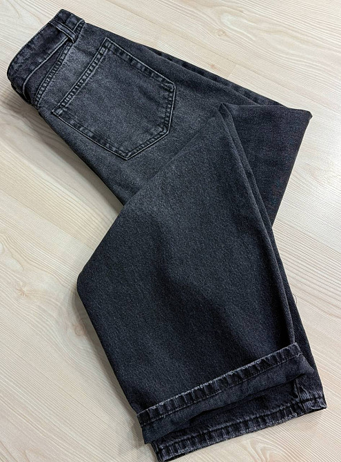Джинсы женские It’s Basic 4545-2W6-1 straight fit baggy широкие с отвернутым поясом черные, черный, 36, 36, 77 см, 102 см Киев - изображение 7