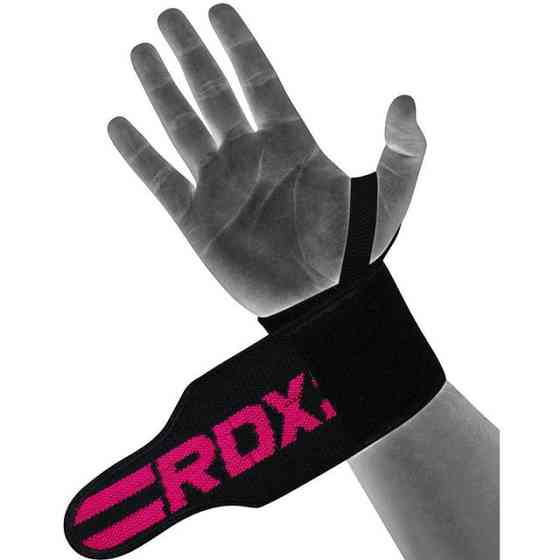 Бинти для зап'ястя (кистьові бинти) RDX W2 Gym Wrist Wraps Pink Pro Кам'янське