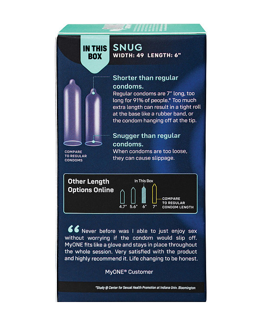 Презервативы MyONE Snug Размер 49Д, 10 шт Sex Aura Киев - изображение 3