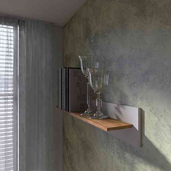 Полка настенная Эверест Нордик-1000 Белый + Дуб крафт золотой (DTM-5523) Львов