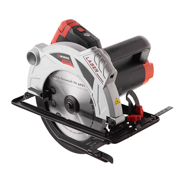 Пила дискова INTERTOOL WT-0621, 8 кВт, 5000 об/хв, кут 90°-45°, розпил 73-48 мм, диск 210×30 мм, пила дискова побутова Львів - фото 9