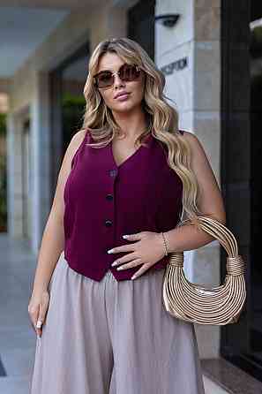 Жіночий жилет класичний "Justin" | Норма і батал Марсала, 54-56 Київ