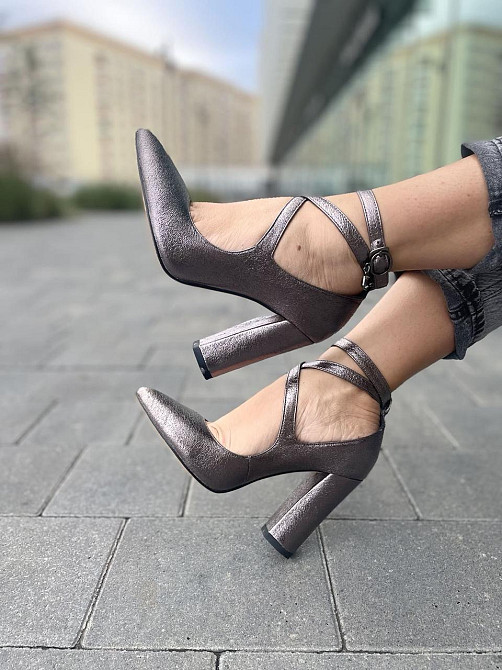 Туфлі жіночі MISSKA S694-5259 срібні (весна-осінь, еко-шкіра) (3605) 36р.37р.38р. 38 Коломия - фото 1