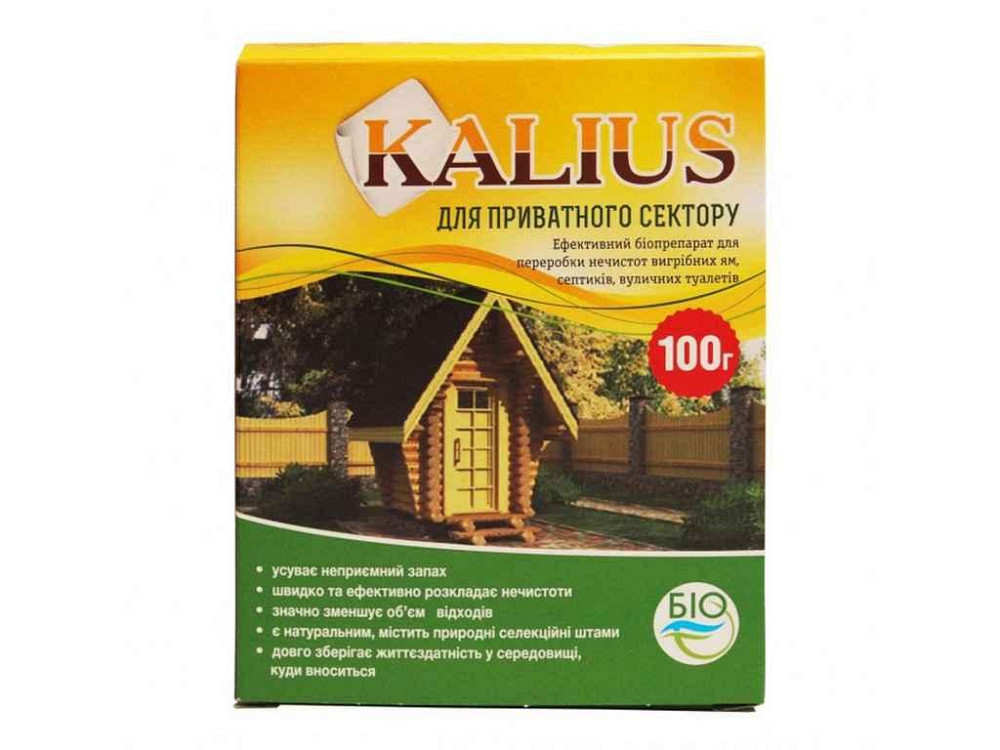 Препарат KALIUS для приватниго сектору 100 г ТМ БІОХІМСЕРВІС Київ - фото 1