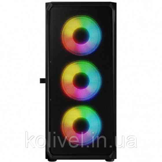 Корпус LogicConcept PORTOS MESH+GLASS ARGB fans 4x120mm BLACK без БЖ ATX (AT-PORTOS-10-0000000-0002) Киев