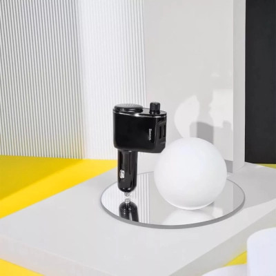 FM модулятор Baseus FM Launcher Locomotive 3.4 A 2 USB (CCHC000001) Вінниця - фото 8