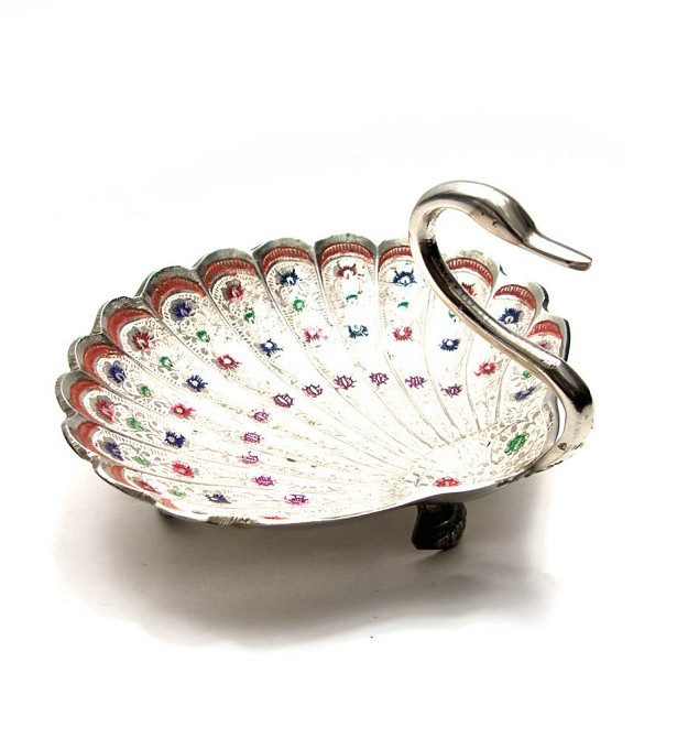 Менажница посуда бронза Лебедь Киев - изображение 1