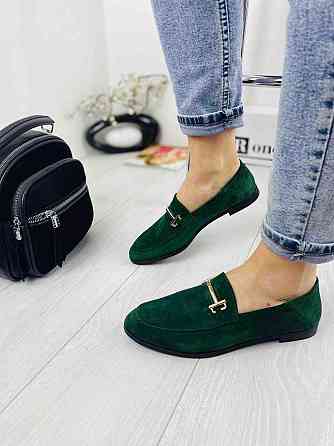 Туфли женские RONE зеленые замша натуральная 38 (2692) Коломыя