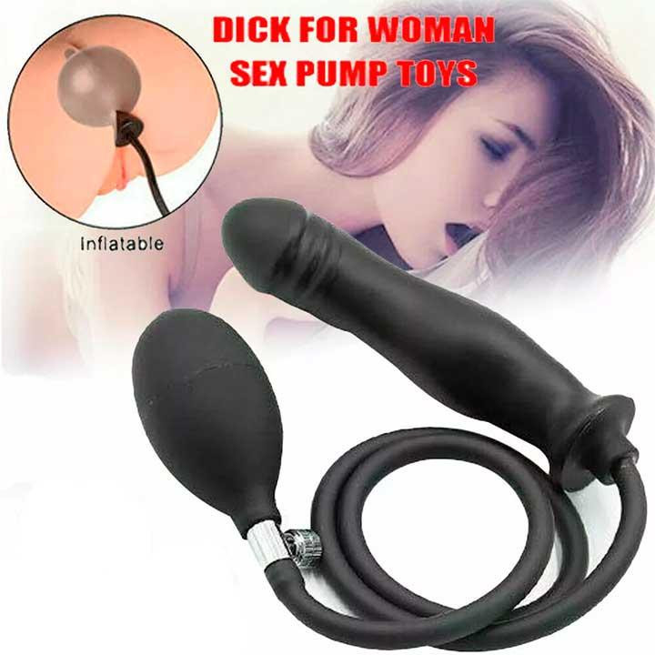 Надувний анальний розширювач Фалос 3,3 см — 5,3 см — Анальні іграшки Вінниця - фото 1