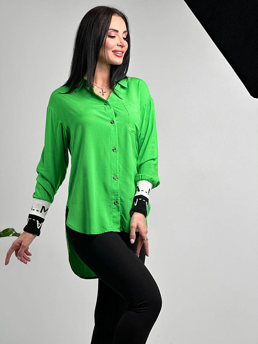 Удлиненная женская блузка 