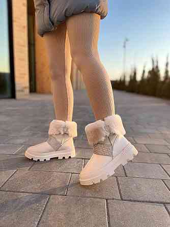 Marko Угги жіночі DE MARKO бежеві натуральна шкіра висота 12 см (4882) Коломия