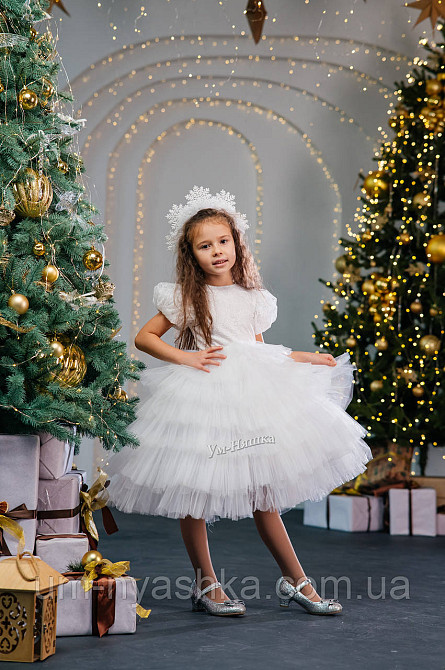 Платье Белое нарядное с блестками для девочки Кривой Рог - изображение 6