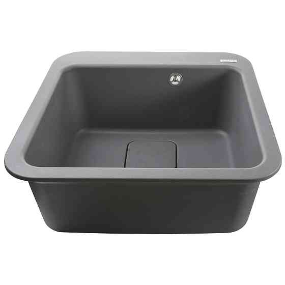 Гранітна мийка Globus Lux BARBORA сірий металік 510х510мм-А0003 Київ