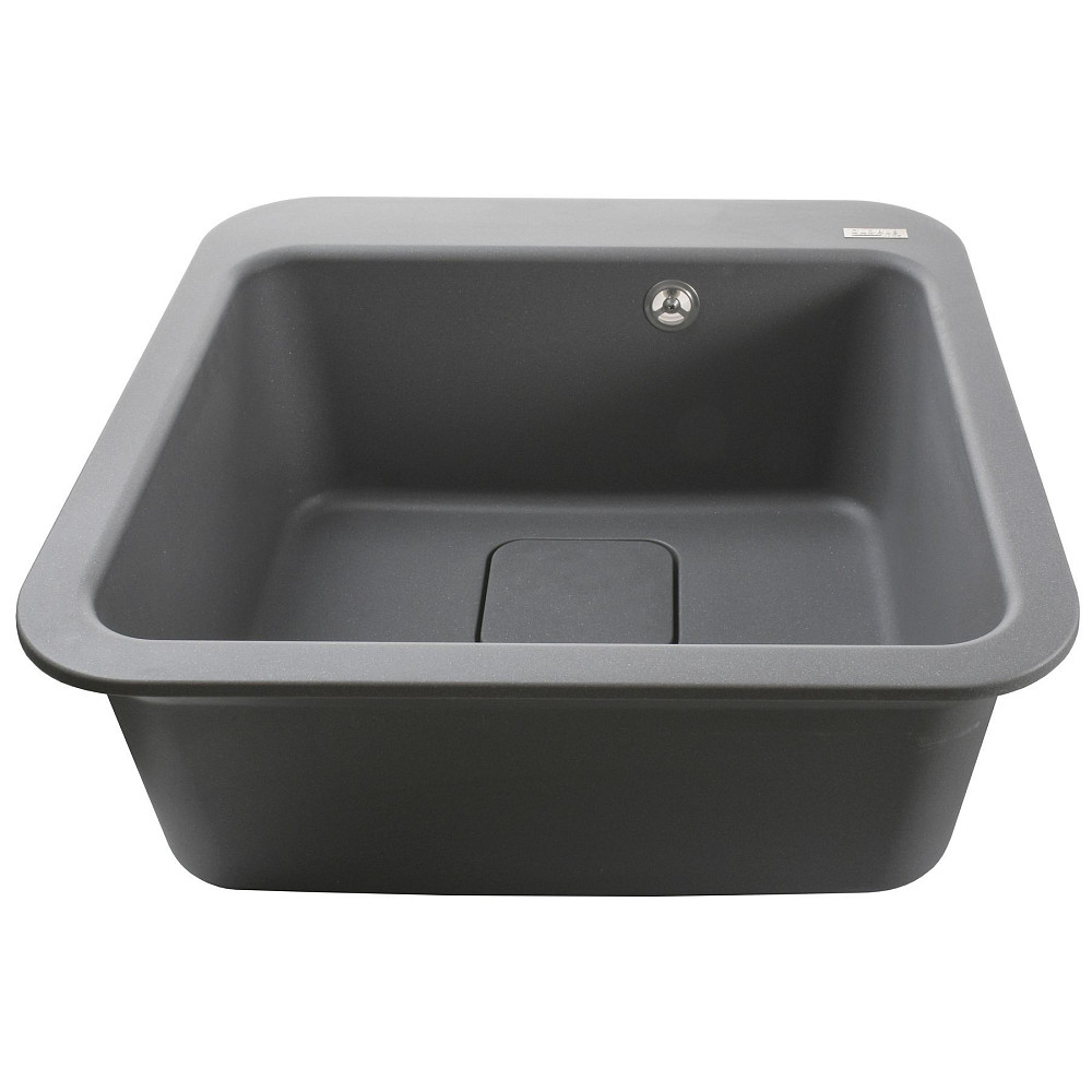 Гранітна мийка Globus Lux BARBORA сірий металік 510х510мм-А0003 Тернопіль - фото 5